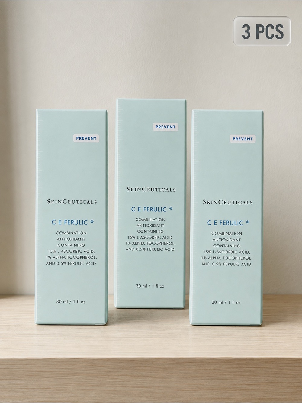 SkinCeuticals C E Ferulic Antioxidant Serum - Pale Blue Trio
